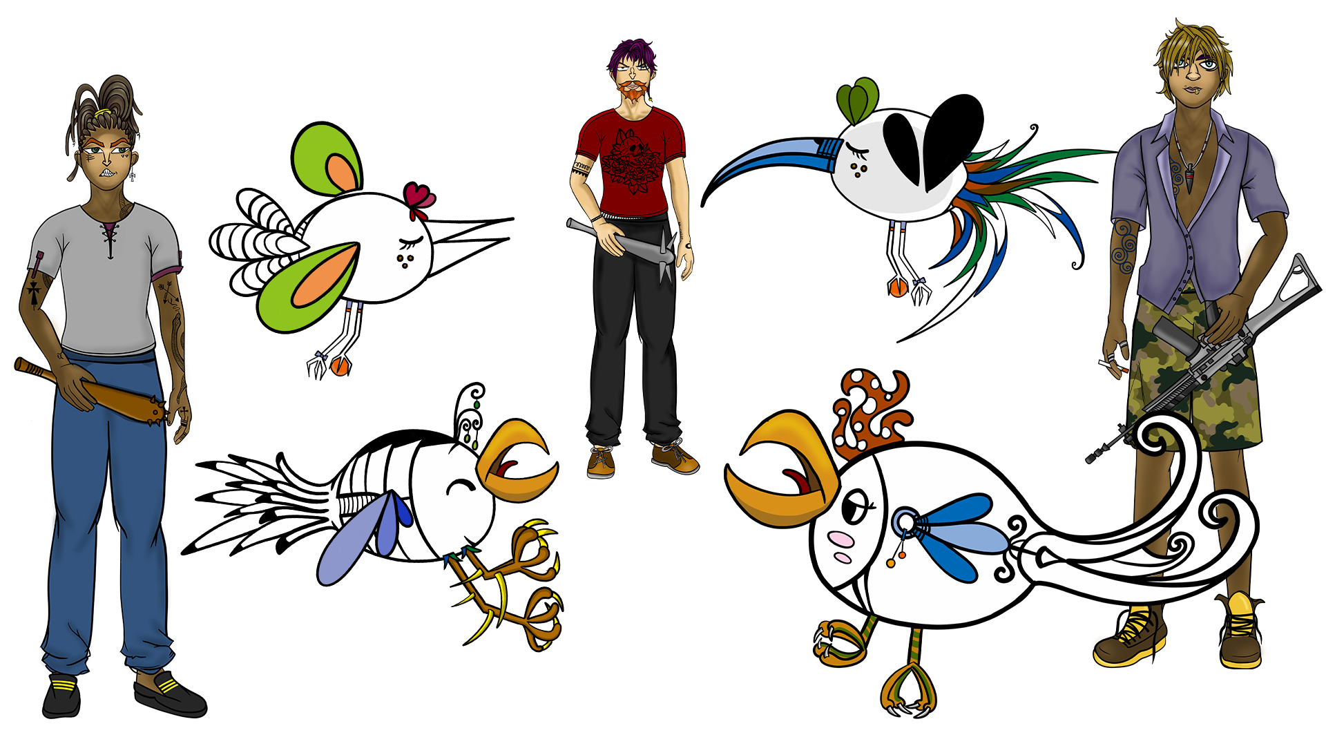 The Dual Life of Gravitrek Birds